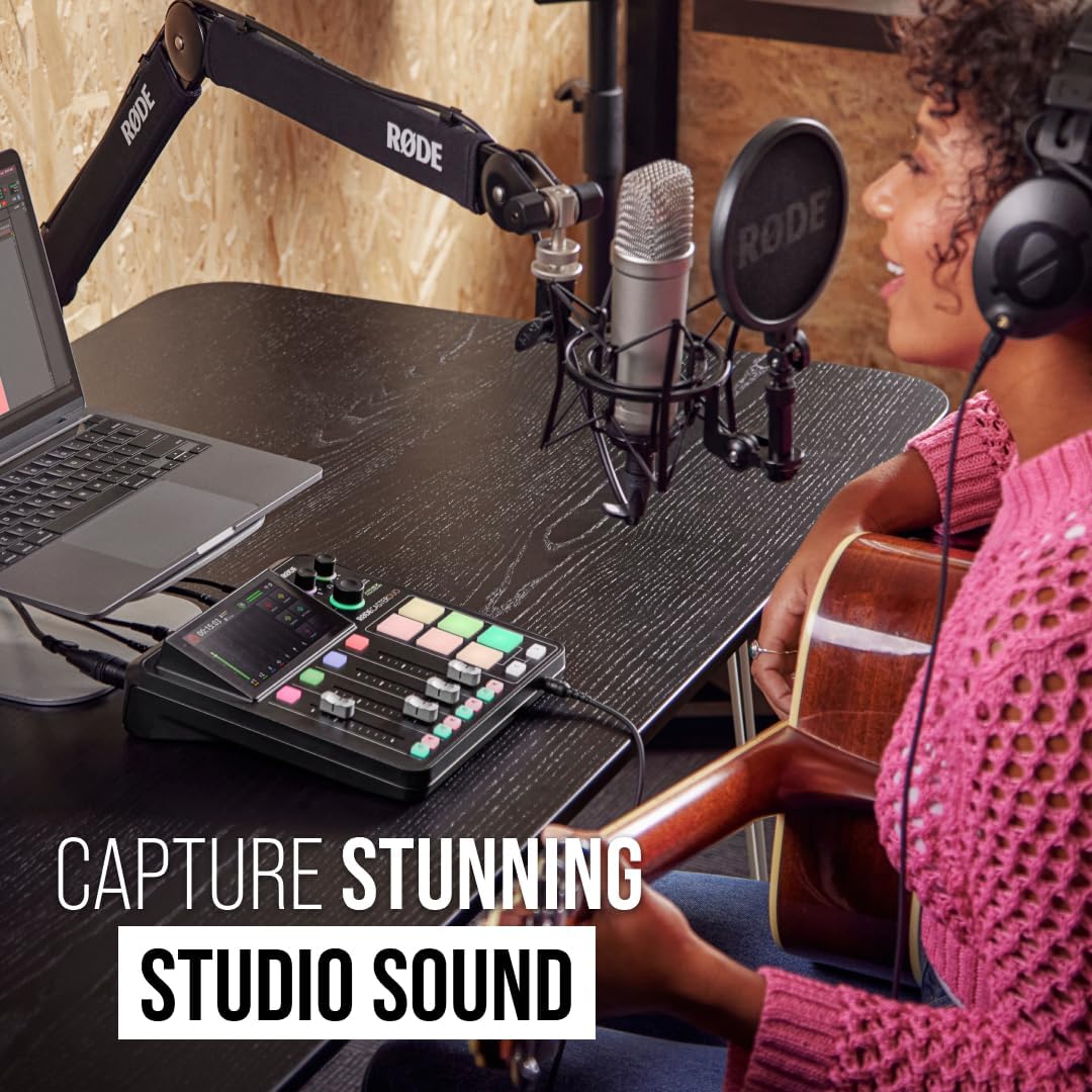 All-in-One Production Solution for Podcasting, Streaming, Music Production and Content Creation,Black