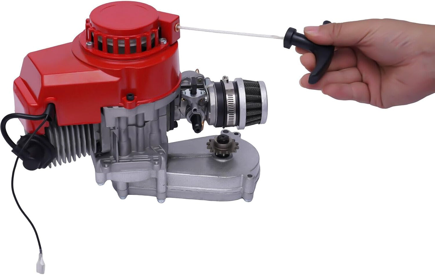 150CC 4 Stroke Engine Motor, Gy6 Single Cylinder Complete Engine Kit for 110cc-150cc Atvs and Go Karts and 11" Long Box Engine Size Scooters High-Flow Oil Pump CVT Carburetor Top Mount