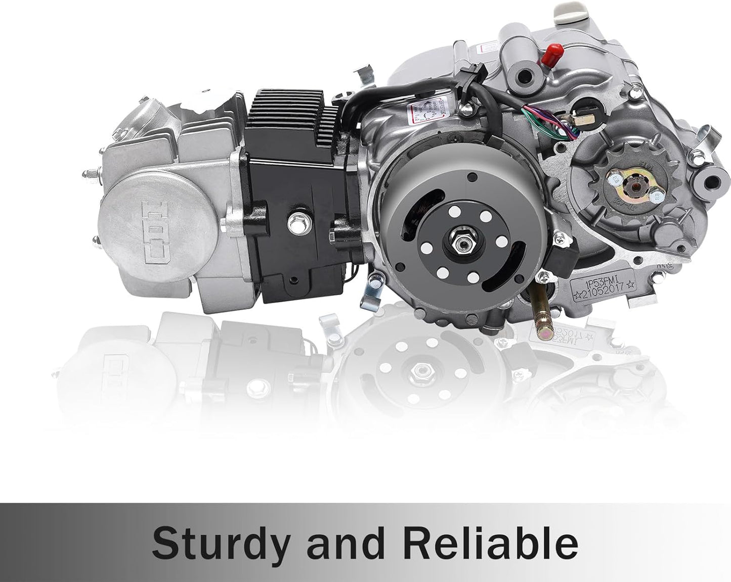 150CC 4 Stroke Engine Motor, Gy6 Single Cylinder Complete Engine Kit for 110cc-150cc Atvs and Go Karts and 11" Long Box Engine Size Scooters High-Flow Oil Pump CVT Carburetor Top Mount