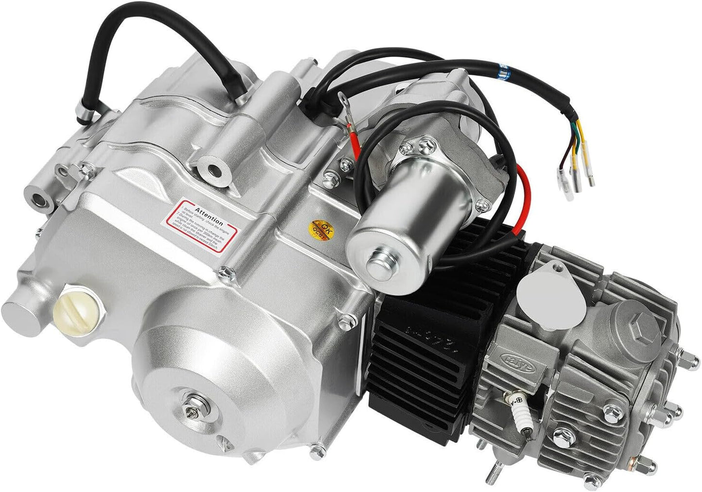 150CC 4 Stroke Engine Motor, Gy6 Single Cylinder Complete Engine Kit for 110cc-150cc Atvs and Go Karts and 11" Long Box Engine Size Scooters High-Flow Oil Pump CVT Carburetor Top Mount