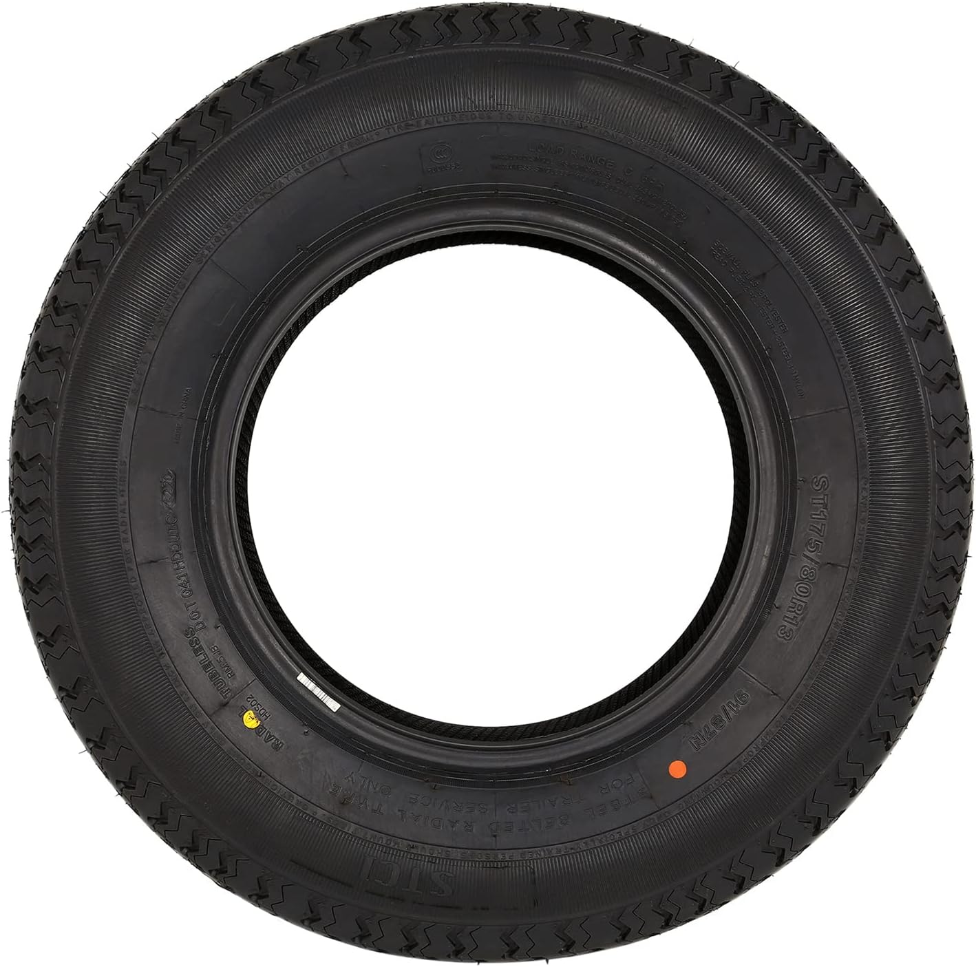 Set of 4 ST225/75R15 Radial Trailer Tire, ST225-75R15 ST 225/75R15, 10 Ply Load Range E, 117N