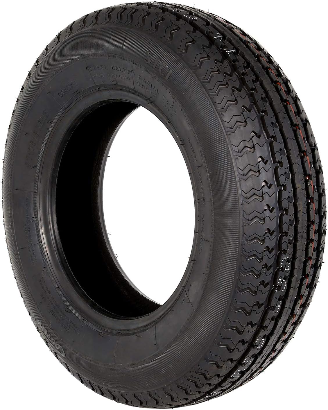 Set of 4 ST225/75R15 Radial Trailer Tire, ST225-75R15 ST 225/75R15, 10 Ply Load Range E, 117N