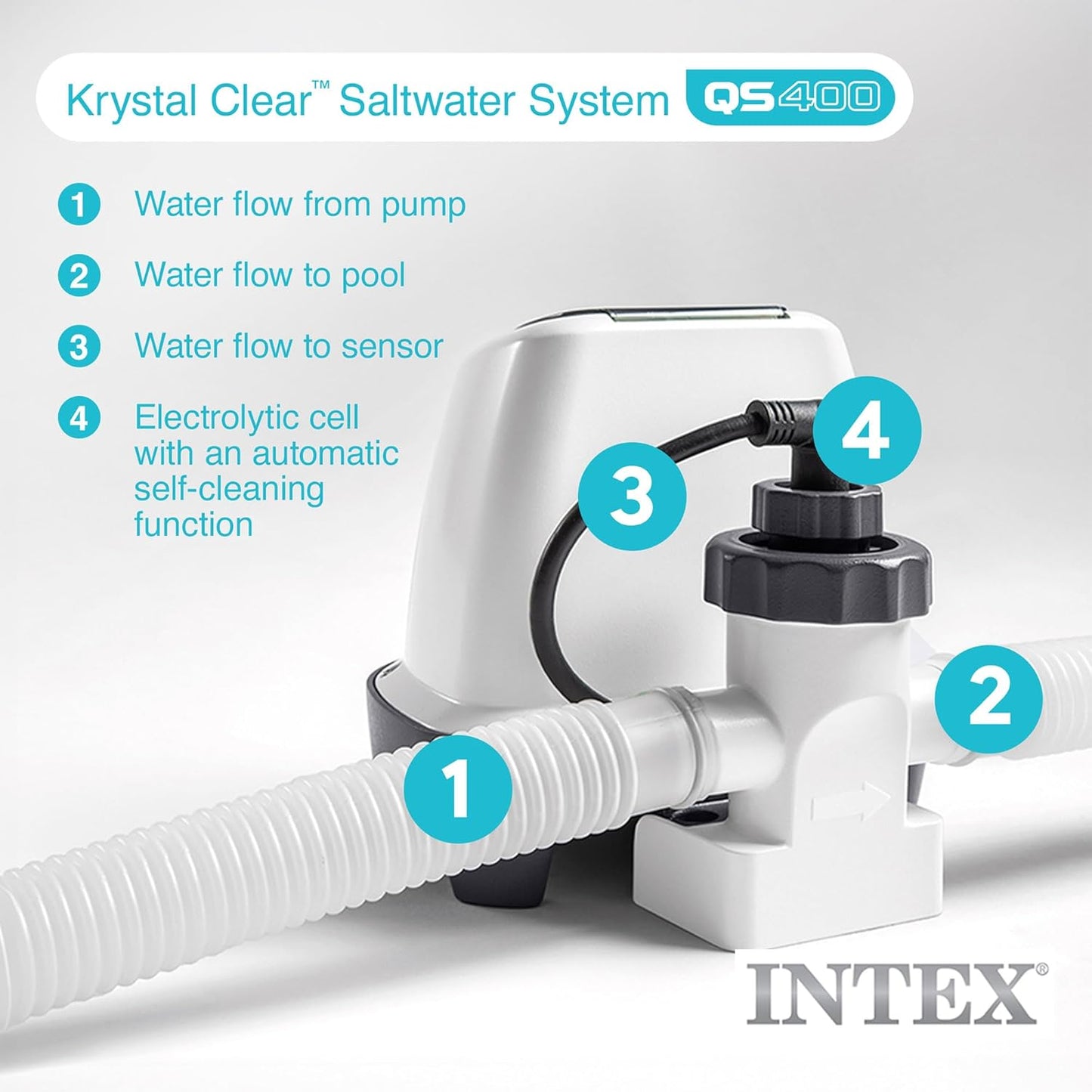 Krystal Clear Saltwater System for Above-Ground Pools up to 15,000 Gallons