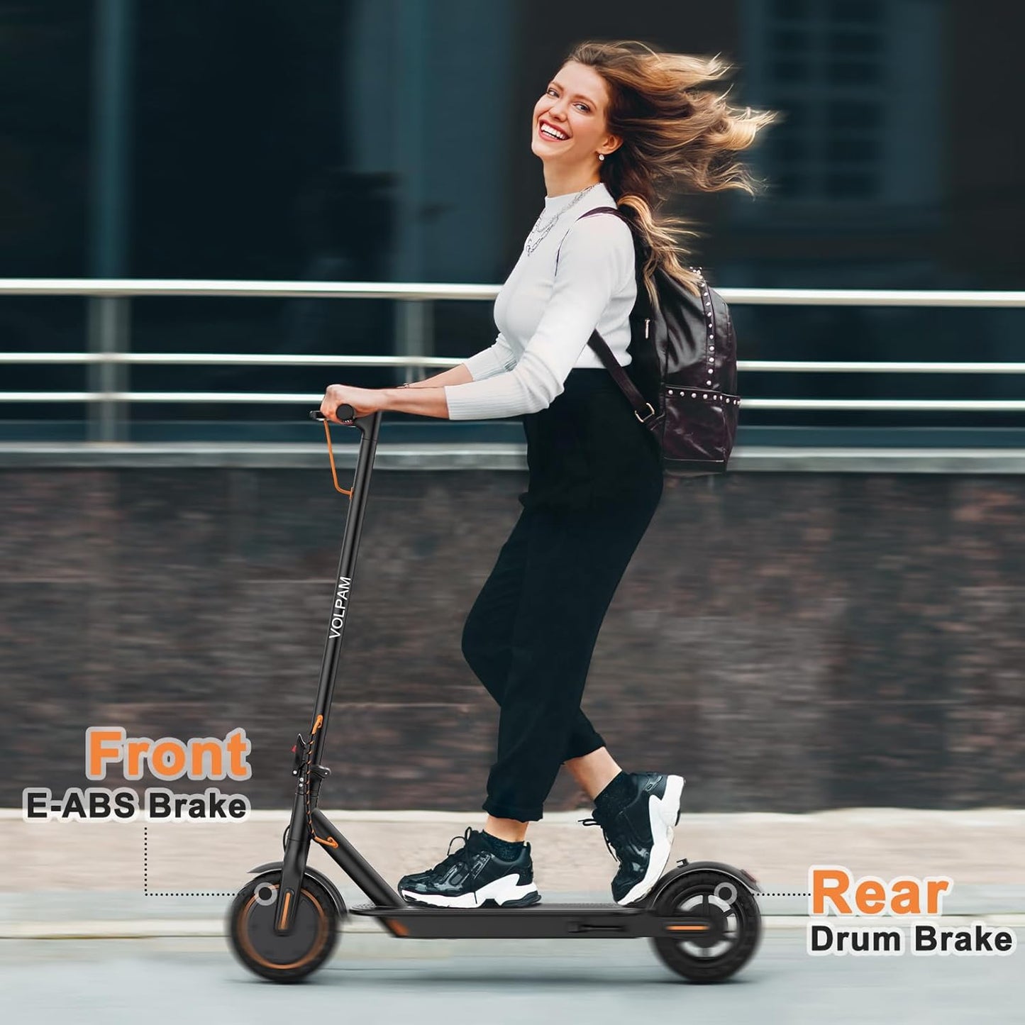 Electric Scooter, 350W Motor, 187Wh/281Wh Battery, 16/19Mph Top Speed, 8.5''Tires, Dual Braking, Folding Scooter