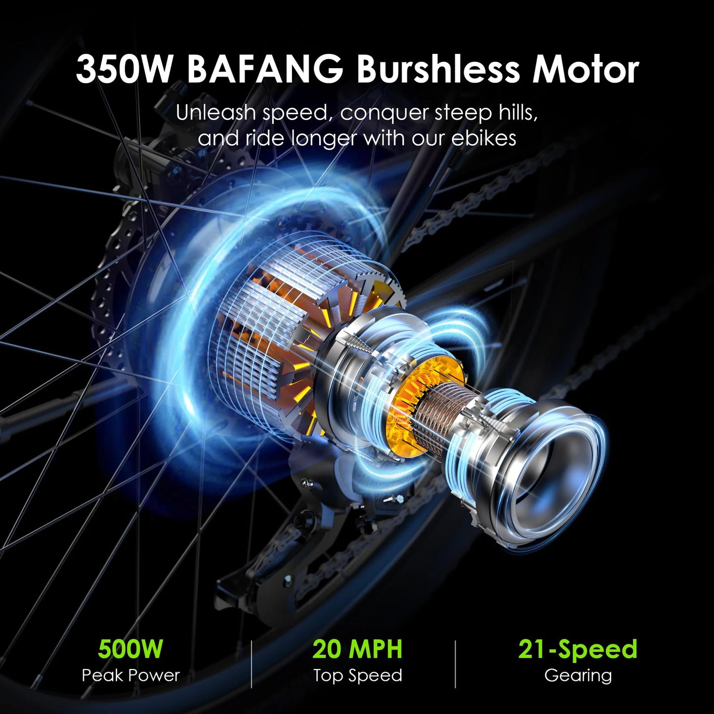 Electric Bike for Adults with 350W BAFANG Motor