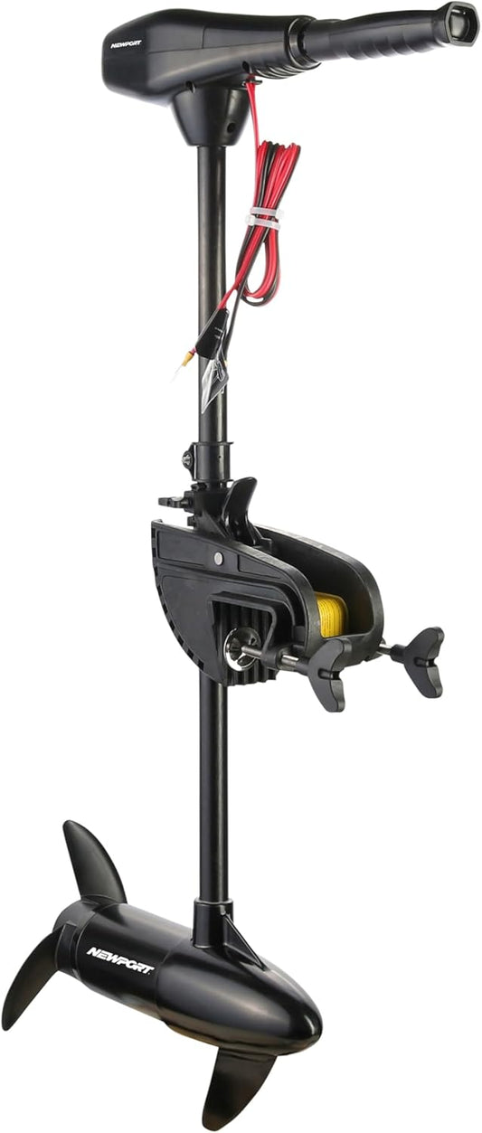 Push-type seawater rear-mounted installed electric trolling motor for fishing, equipped with LED battery indicator light
