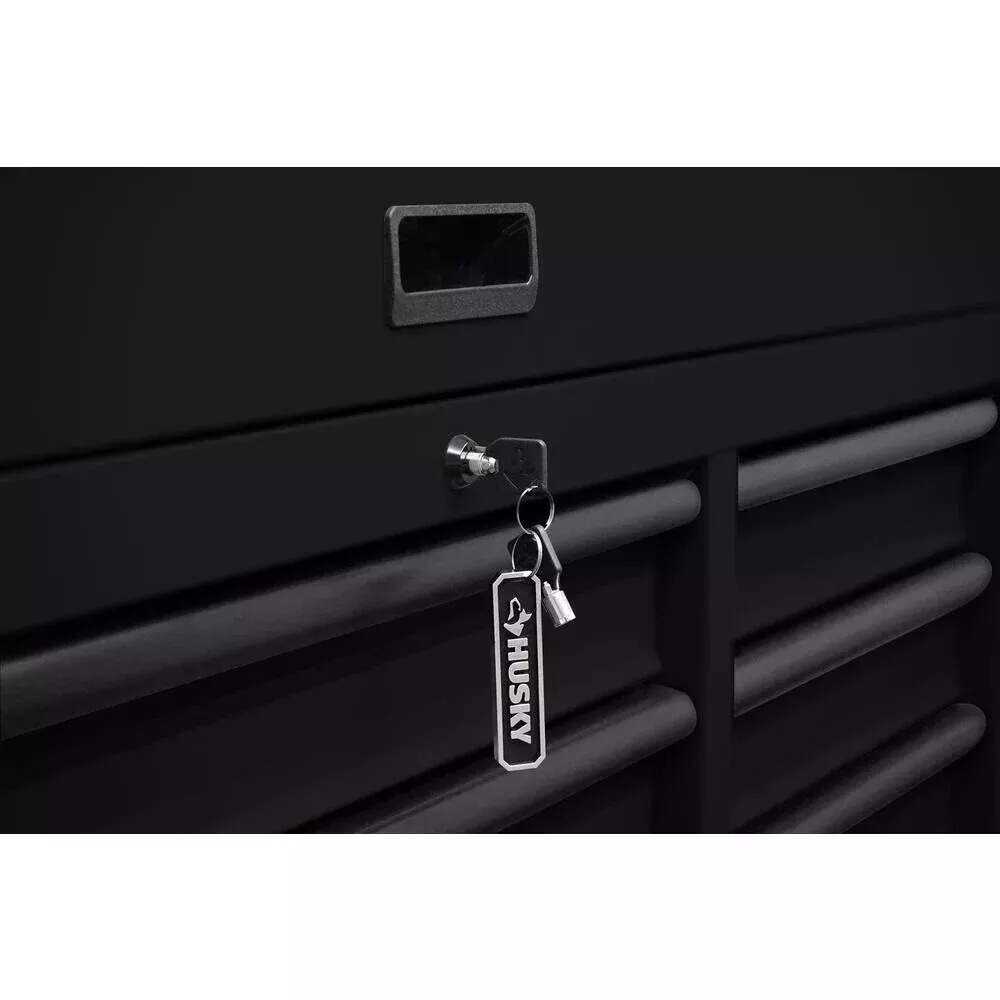 HEAVY-DUTY 56 IN. W 18-DRAWER COMBINATION TOOL CHEST AND CABINET SET, MATTE BLACK