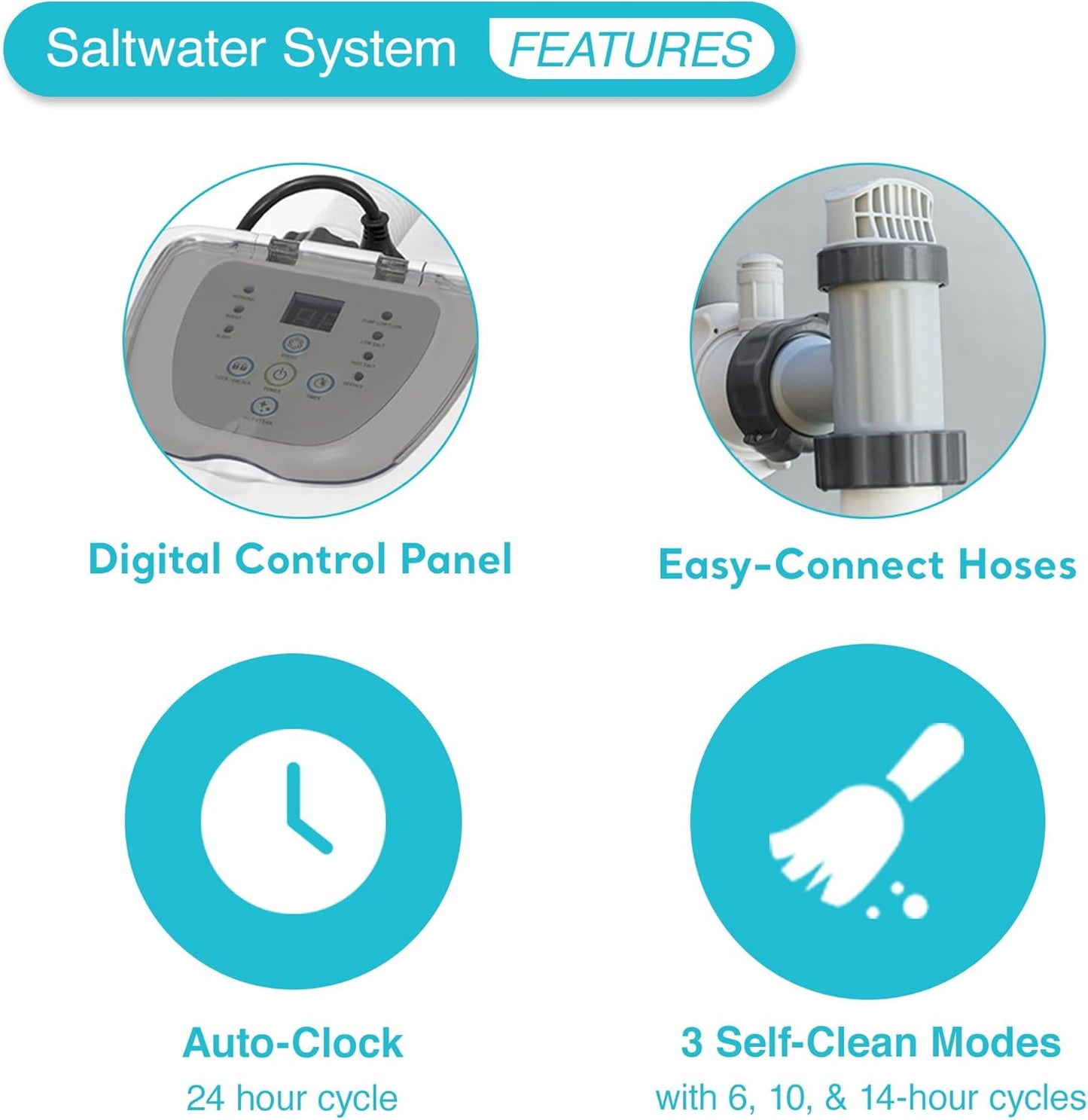 Krystal Clear Saltwater System for Above-Ground Pools up to 15,000 Gallons