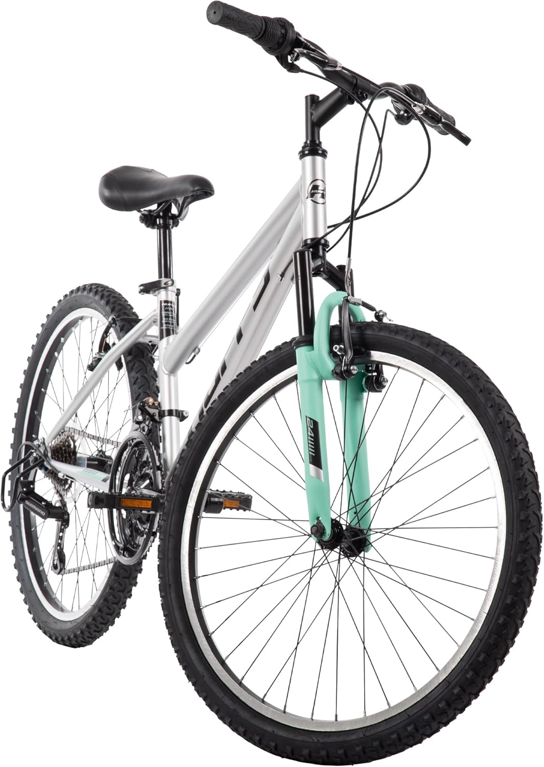 Mountain Hardtail Mountain Bike for Boys/Girls/Men/Women, 20"/24"/26" Sizes, 6 or 21 Speed Shimano Twist Shifting, Front or Dual Suspension, Comfort Saddle, Sleek Colors