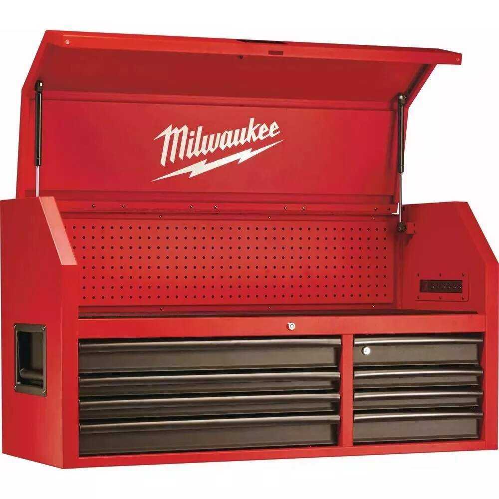 Reviews for Milwaukee 46 in. 16-Drawer Steel Tool Chest Combo and Rolling Cabinet Set, Textured Red and Black Matte