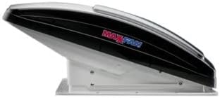 Deluxe - All-In-One RV Vent, Shield & Fan; Built-In Rain Shield, 10 Speed Reversible Fan with Thermostat, Fits Standard 14"x14" Roof Openings, 12V Long Life Motor, White (00-05100K)