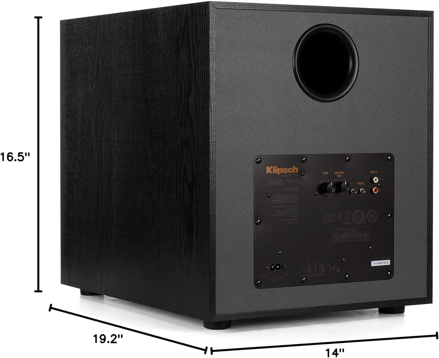 R-120SW Subwoofer, Black