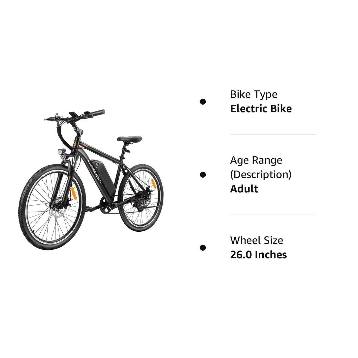 Electric Bike for Adults with 360Wh Removable Battery