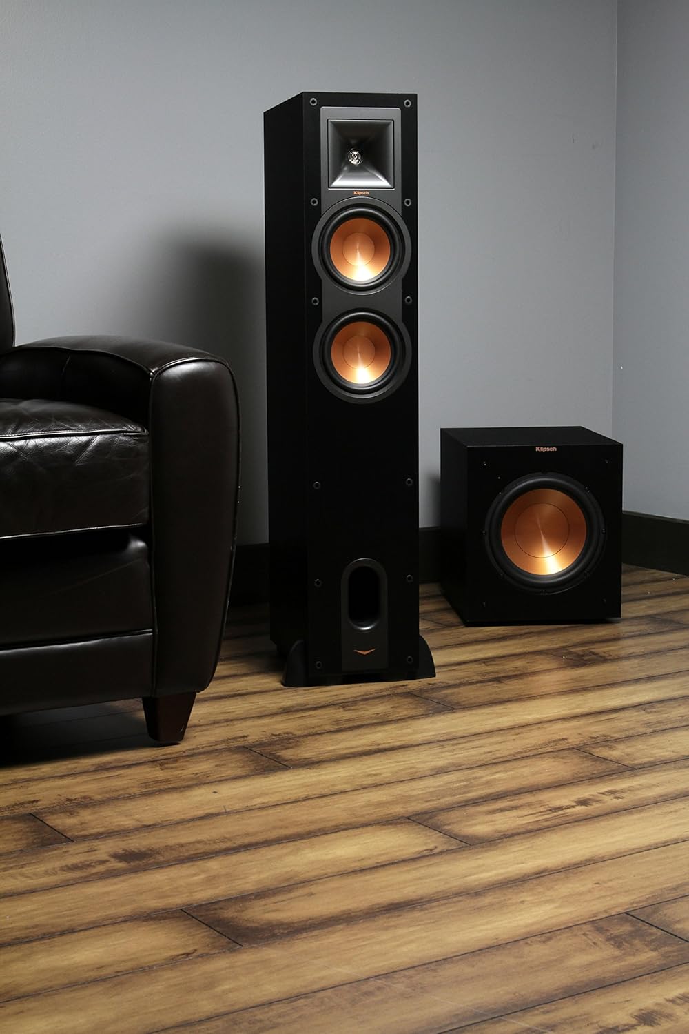 R-12SW Powerful Deep Bass Front Firing 12" Copper-Spun Driver 400W Digital Power Subwoofer 14" X 18.5" X 16"