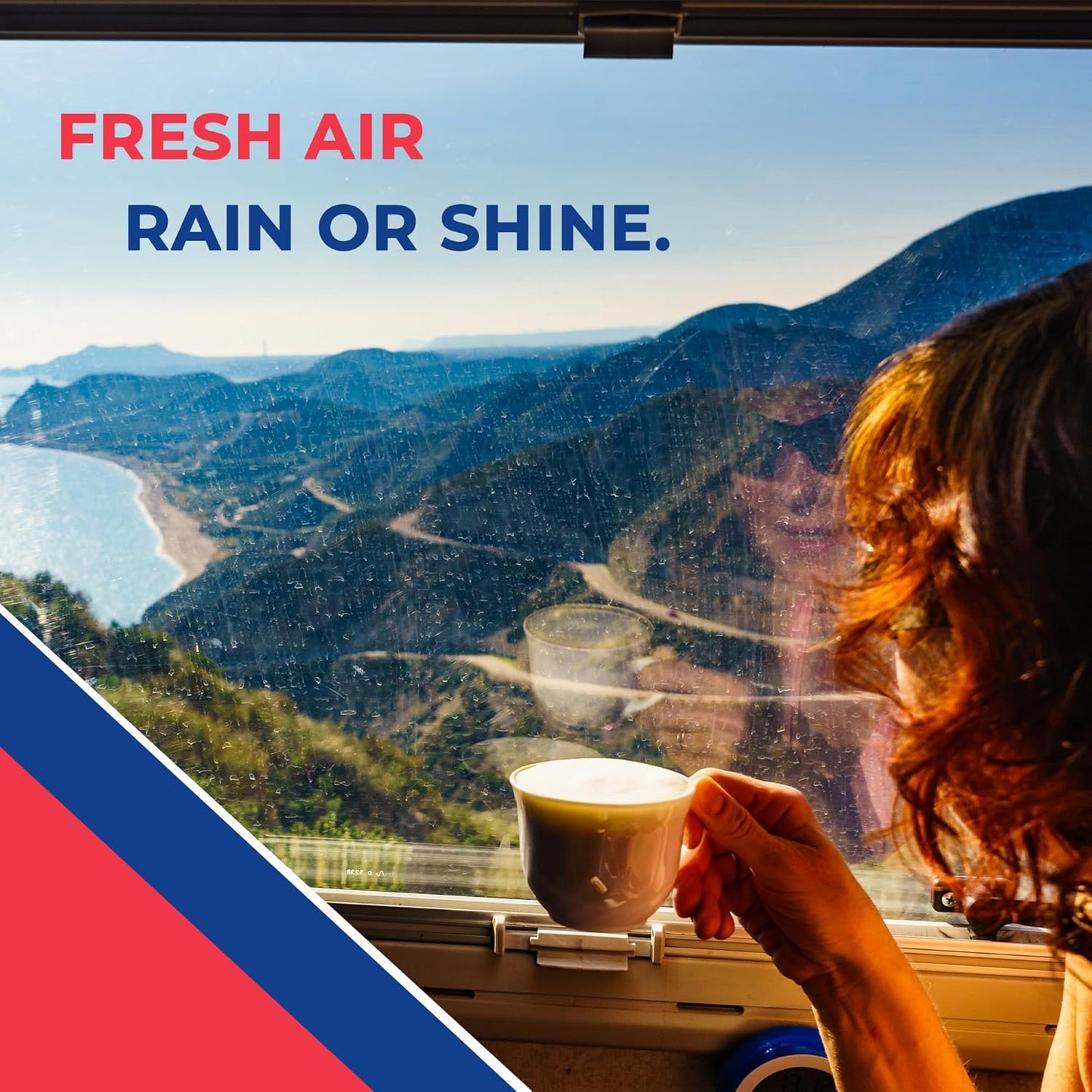Deluxe Vent, Fan and Vent Cover All in One - Powerful 10-Speed Reversible Fan with Thermostat, Built-in Rain Cover, Remote Control, Intake & Exhaust Fan, Smoke (00-07500K)