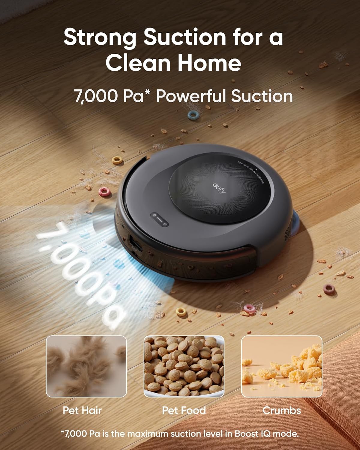 Robot Vacuum C10 with Self Emptying Station, Up to 60 Days Hands Free Cleaning, Edge Expansion Brush, 4000Pa Powerful Suction, 2.85-Inch Ultra-Slim Body, Smart Mapping, Lidar Navigation