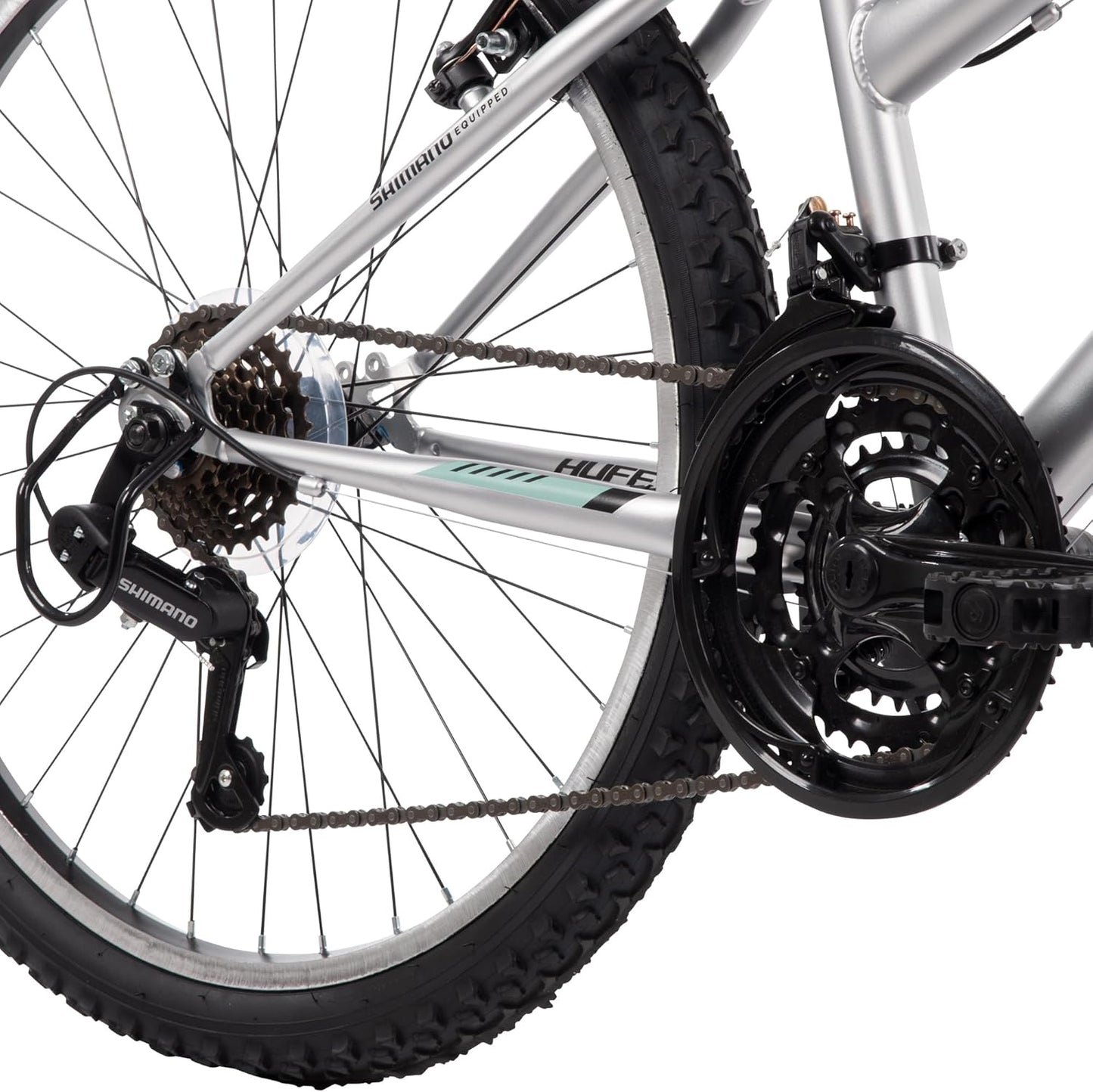 Mountain Hardtail Mountain Bike for Boys/Girls/Men/Women, 20"/24"/26" Sizes, 6 or 21 Speed Shimano Twist Shifting, Front or Dual Suspension, Comfort Saddle, Sleek Colors
