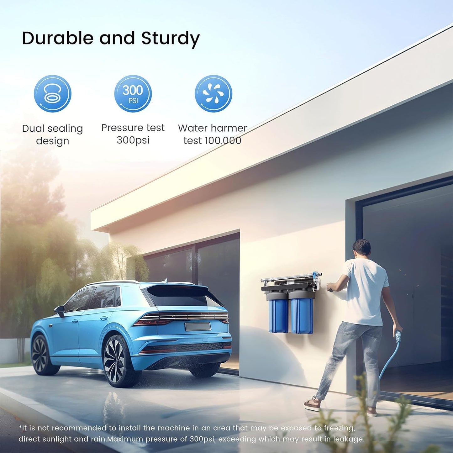 Spotless Car Wash System with Resin, Deionized Water System, Spot Free, Works for All Vehicles, RV, Motorcycles, Windows, Boats, Planes and More, No Towel Drying.