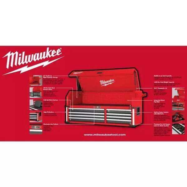 HIGH CAPACITY 56 IN. 8-DRAWER TOP CHEST