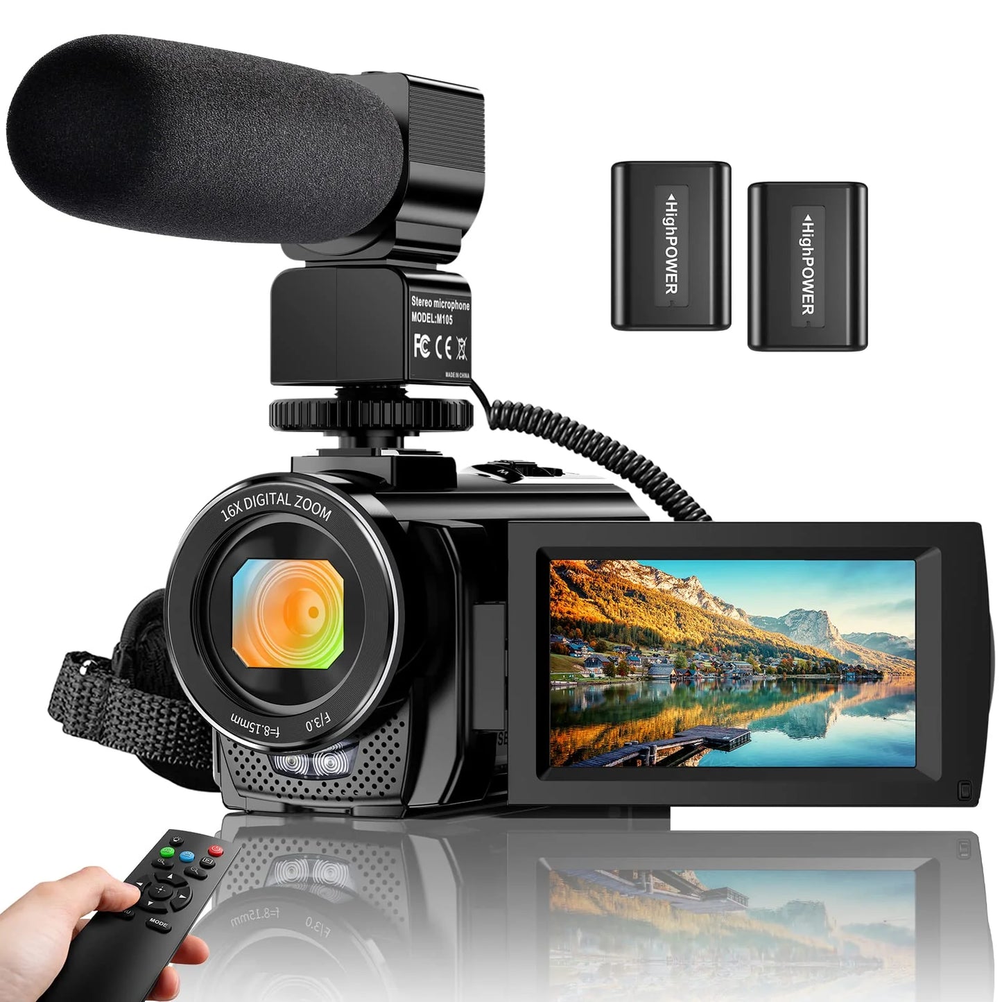 Video Camera Vlogging Camera Recorder FHD 1080P