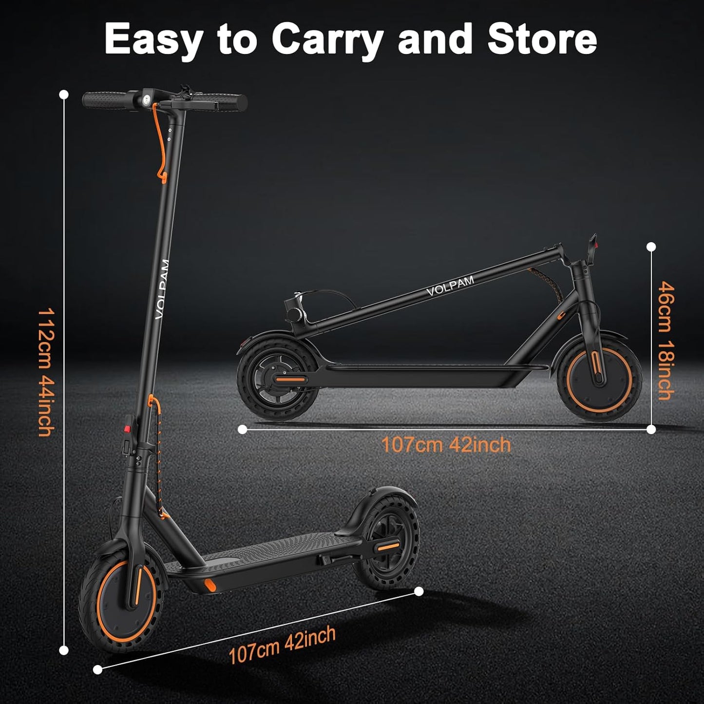 Electric Scooter, 350W Motor, 187Wh/281Wh Battery, 16/19Mph Top Speed, 8.5''Tires, Dual Braking, Folding Scooter