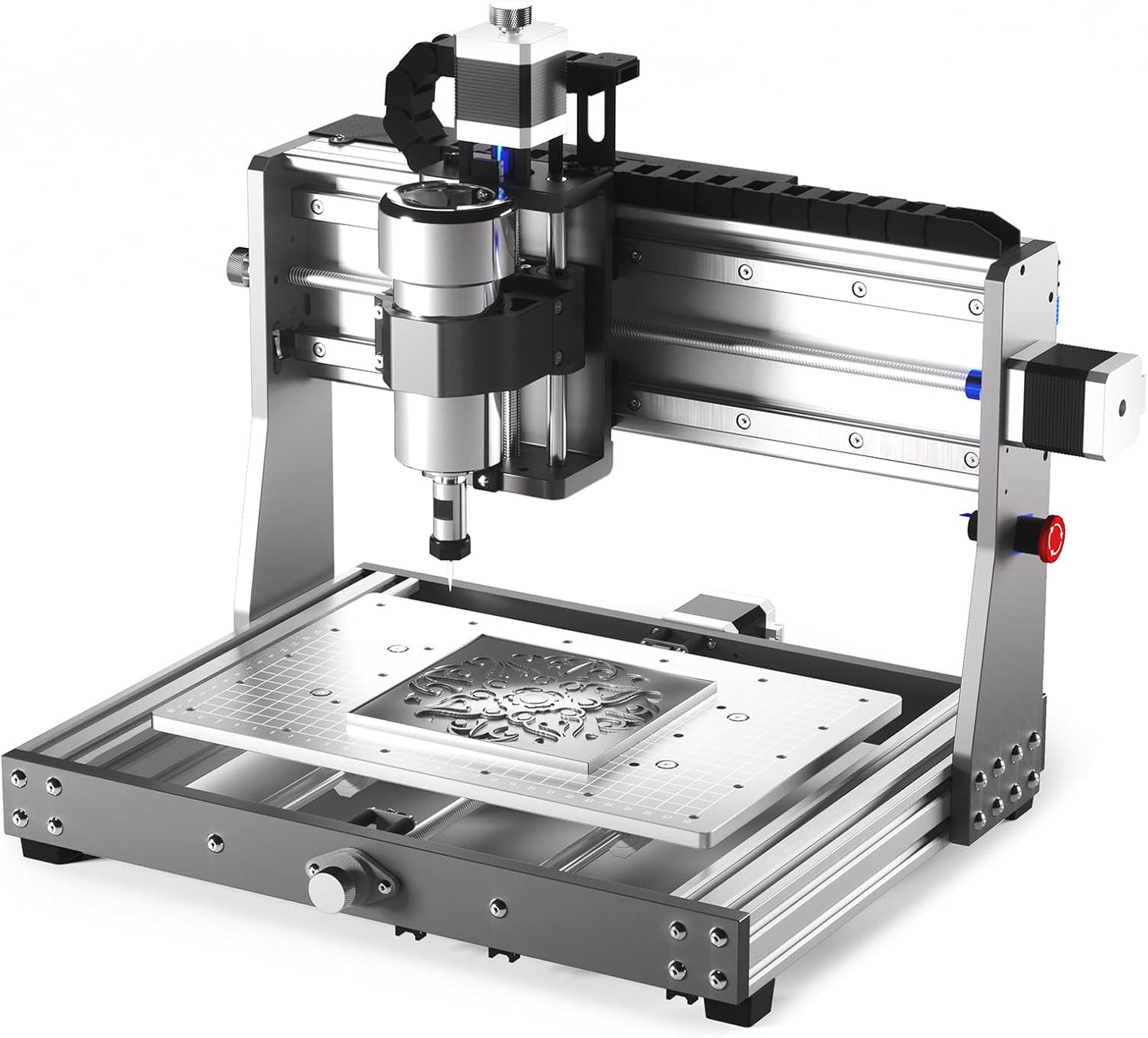 Router Kit GRBL Control 3 Axis Plastic Acrylic PCB PVC Wood Carving Milling Engraving Machine with Offline Controller, XYZ Working Area 300 x 180 x 45mm