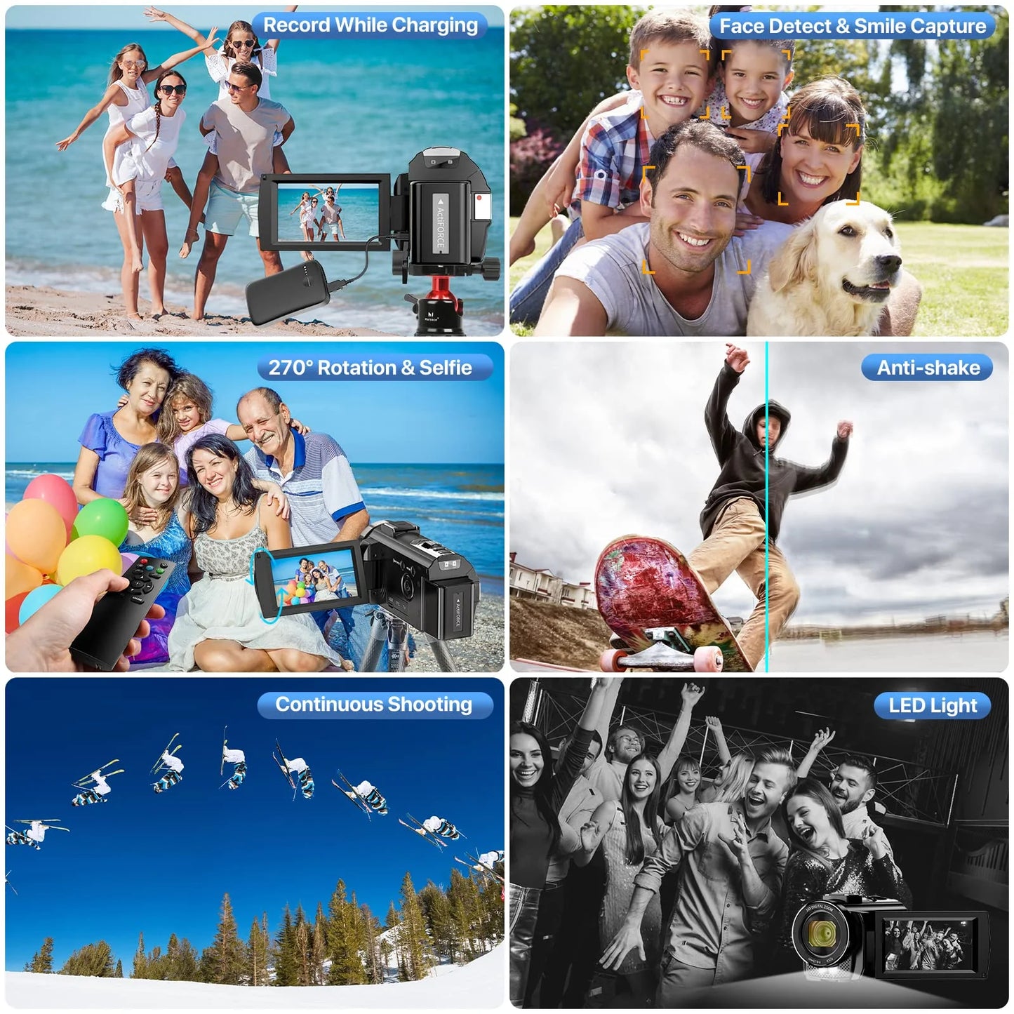 Video Camera Vlogging Camera Recorder FHD 1080P