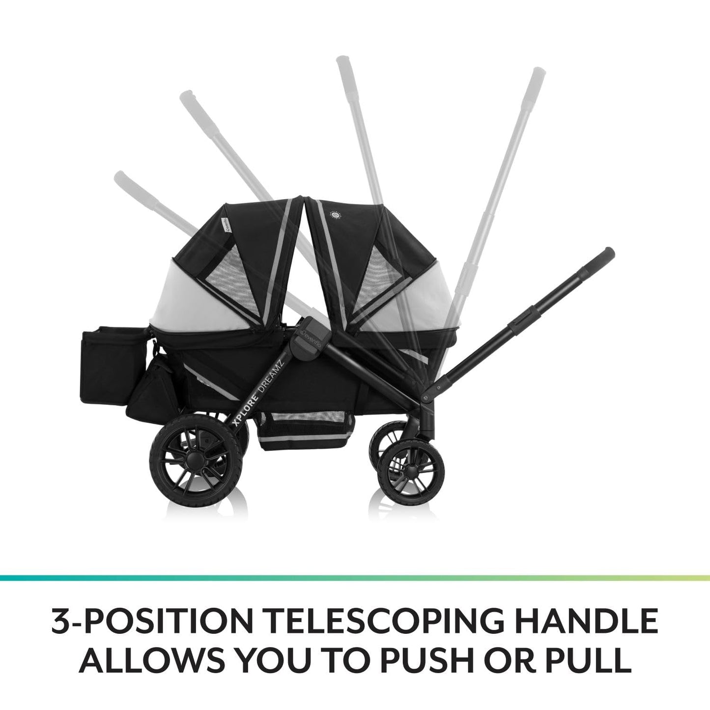 Evenflo Pivot Xplore All-Terrain Stroller Wagon (Wayfarer Black)