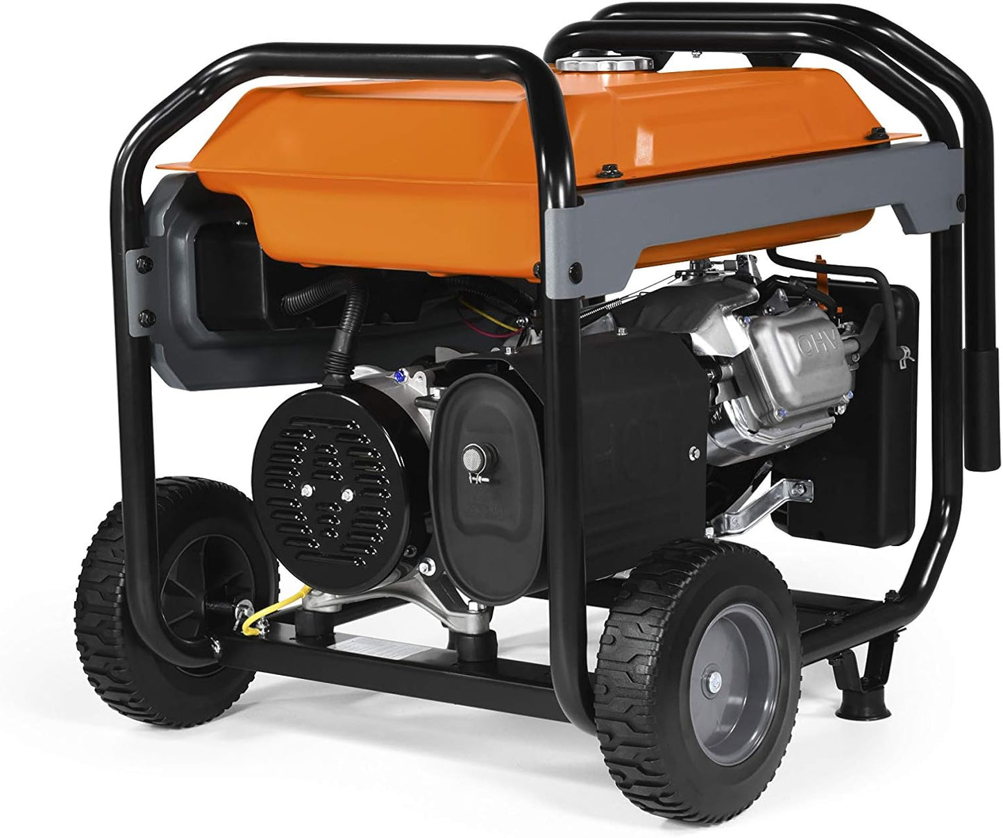 8,000-Watt Gas-Powered Portable Generator - Electric Start with COsense - PowerRush Advanced Technology - Reliable Power for Emergencies, Recreation, Home - 49 State Compliant - Orange/Black